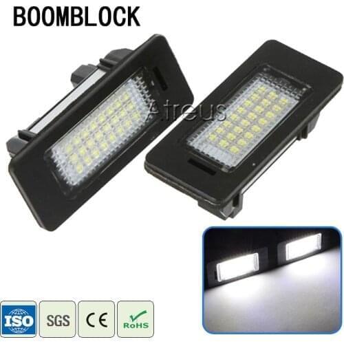 2pc For BMW X5 E70 E39 E60 M5 E90 E92 E93 M3 X6 E71 E72 E82 E88 Car LED License Plate Light No error white SMD Lamp Bulb kit 12V