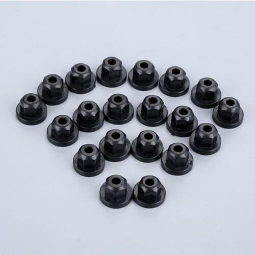 20Pcs 16131176747 Auto Car Plastic Body Nut Flange Clip Fit For Mercedes Benz 0039900251 For BMW