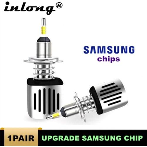 4 Sides With SAMSUNG Chips H1 Led H7 Headlamp 16000LM H4 H9 H11 9005 Hb3 9006 HB4 Car LED Headlight Bulbs 6500K Fog Lights 12V
