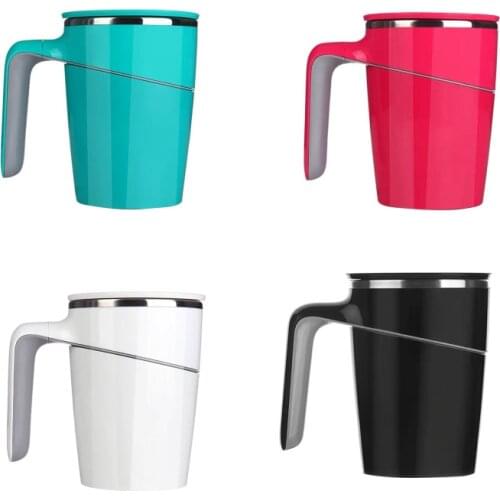 470ml Stainless Double Safe Splash Proof Leakproof Innovative Magic Nonslip Sucker Pouring Cup