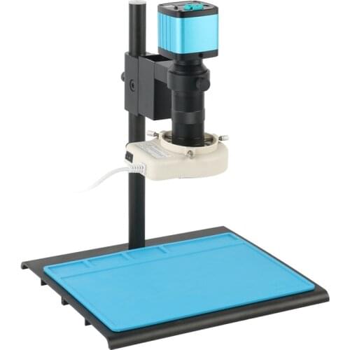 48MP 4K 1080P USB HDMI Industry Electronic Video Microscope Camera C Mount Lens Stand For PCB Soldering Repair