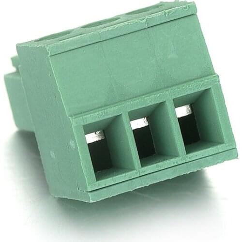 5Pcs Hot Sale 3 Pin 3.5mm Pitch Male Connector Plug-in PCB Male Terminal Block Connector 300V 8A Wire range 28-16AWG