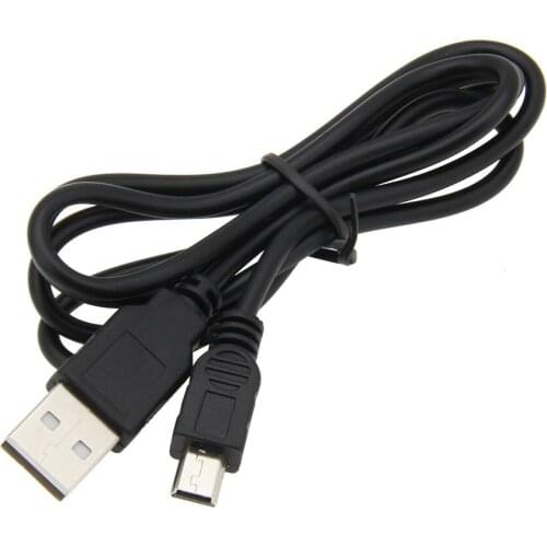 500pcs Data Sync Flat Mini USB A Male To Mini 5 Pins B Charger V3 USB Cable For MP3 MP4 MP5 Player Camera Radio Bluetooth DVD
