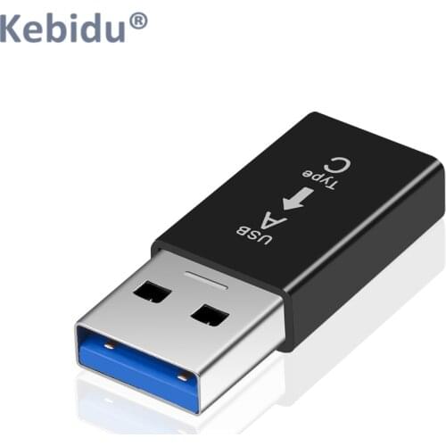 Kebidu USB3.1 To USB 3.0 Adapter Type C Female To Type-A Male Connector Data Converter Adapter For Phone To Computer