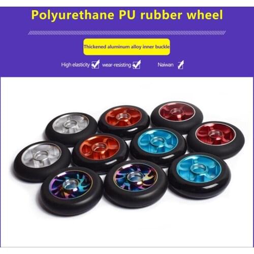Roller skates accessories racing wheels casters aluminum alloy inner buckle speed skating wheels