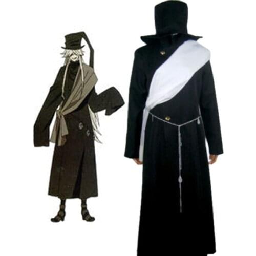 Black Butler Kuroshitsuji Grim Reapers Undertaker Cosplay Costume