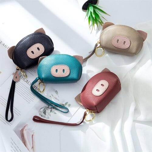 Hot Selling Genuine Leather Coin Purse Cute Lady’s Change Purse Creative Handhold Wallet Mini Popular Money Bag for Woman F1060
