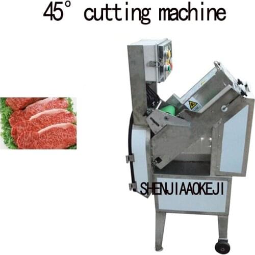 Cutting machine ham sausage oblique slicer JY-45 45degree fruit and vegetable meat slicer 380V 950W