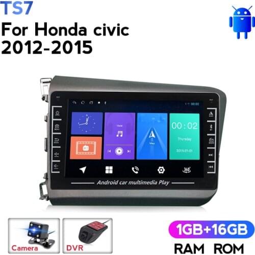 MEKEDE Android 16G ROM WIFI IPS GPS Navigation For Honda Civic 2012 2013 2014 2015 Multimedia Radio video Player NO DVD 2DIN