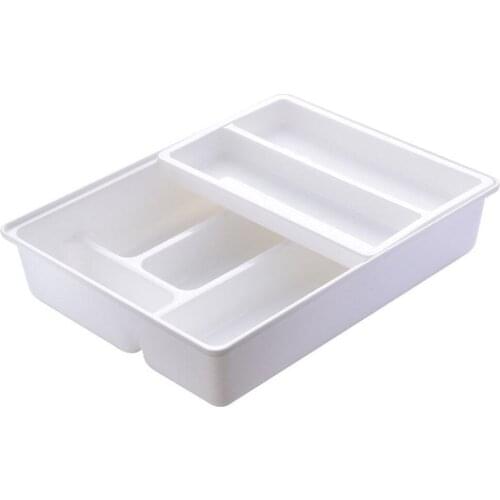 Multi-purpose Desktop Drawer Storage Tray Plastic For Kitchen Cutlery Storage Tray Cabinet Chopsticks Cutlery Drawer Masterly