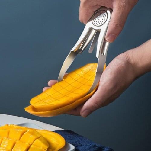 Multi-function Fruit Divider Mango Corer Stainless Steel Mango Dicing Cubes Special Knife Mango Peeling Tools kichen Gadgets