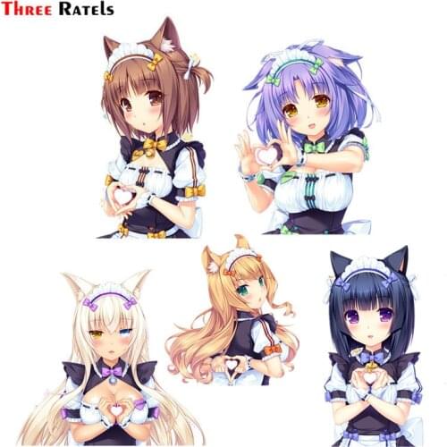Three Ratels F600 Azuki Vanilla Coconut Nekopara Car Hood Sticker Laptop Decal