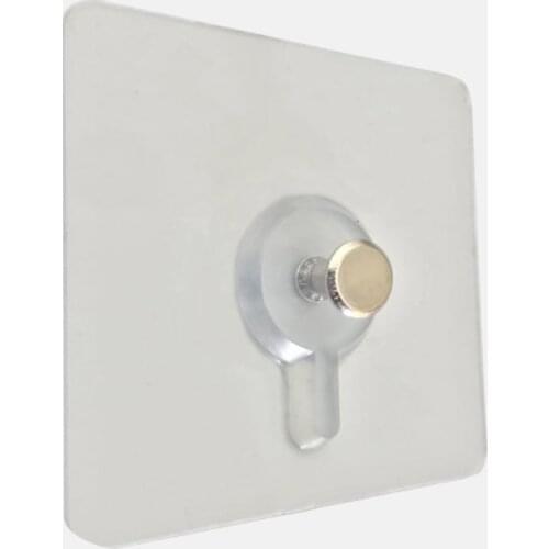 4Pcs Wall Hooks Decorative Painting Photo Frame Hanging Hook Bathroom Wall Strong Suction Cup Sticking Nail Minimalist Photo Key