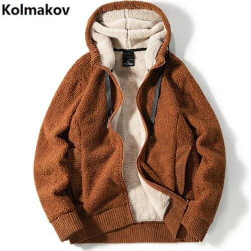 2021 new spring Hoodies Men Cardigan Hat Classic Style Thick Lambswool slim Fit autumn Casual Sweatshirts L-6XL 7XL 8XL