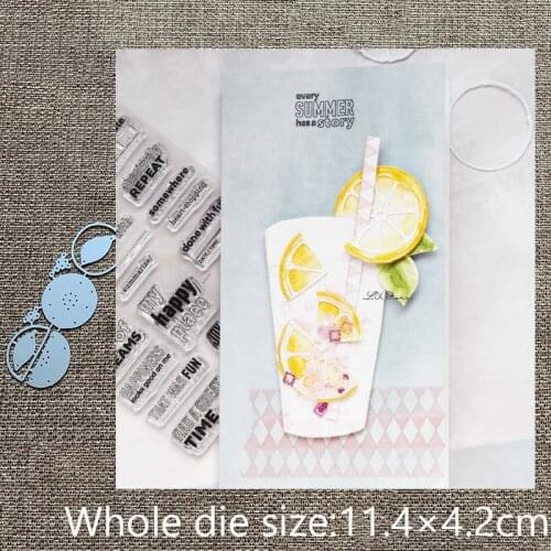 New Design Craft Metal stencil mold Cutting Dies Lemon slices decoration scrapbook die cuts Album Paper Card Craft Embossing