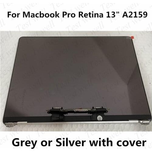 Test well 2019 Year New Space Grey LCD Screen Assembly A2159 for Macbook Pro Retina 13" A2159 Complete Display Assembly EMC 3301