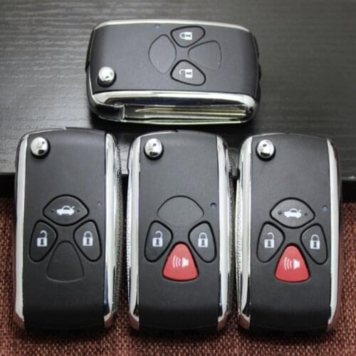 DAKATU 2/3/4 Buttons Modified Flip Folding Remote Key Shell Replacement For Toyota Camry RAV4 Corolla PRADO YARIS Car Key Blanks