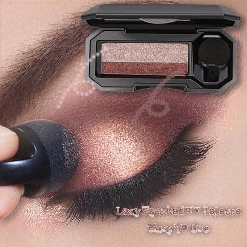 Double Color Lazy Eye Shadow Makeup Palette Glitter Palette Eyeshadow Palette Waterproof Glitter Eyeshadow Shimmer Cosmetics