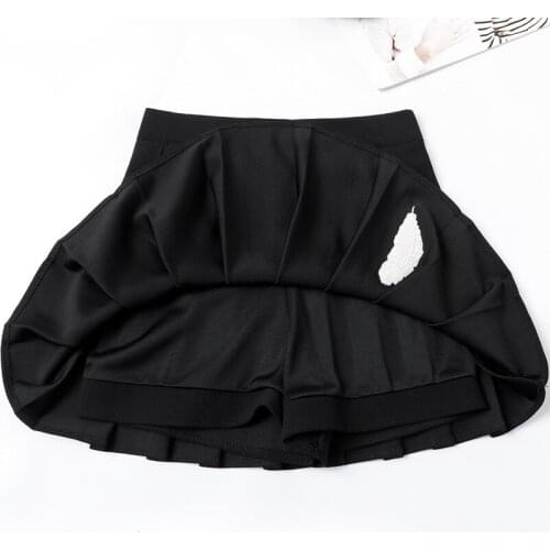 2020 Feather Embroidered High Waist Pleated Skirt Elastic Waist Skirt a-Line Medieval Skirt Retro Skirt New Womens Skirt