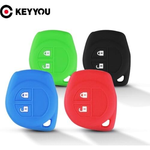 KEYYOU For SUZUKI Window Grand Liana Silicon Car Key Cover Cap SX4 Swift Vitara Key Case Keychain Alarm