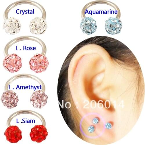 Special Ear plug Horseshoe Flesh Tunnel Ear Plugs Piercing Body Jewelry Wholesale