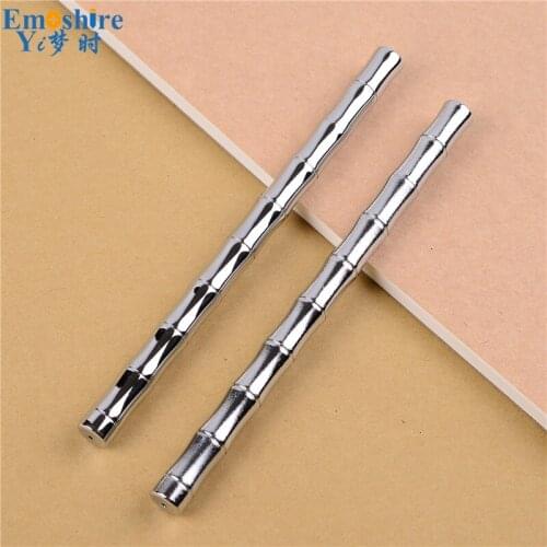 Silver Bamboo Section Tactical Pen Ballpoint Pen Self-defense Roller Ball Pen for Female Protect Tools High Quality P530
