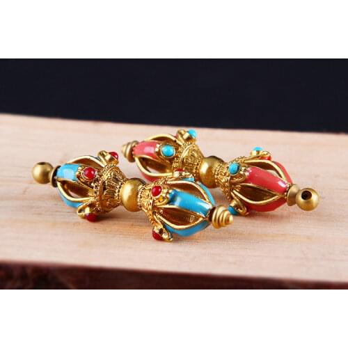 Tibetan Buddhism supplies Nepal craft dorje amulet vajra drop magic pestle multiplier pendant buddhist pure copper accessories