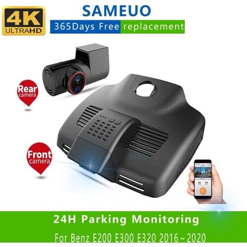 Dash Cam Car Dvr Wifi Dual Lens Night Vision Dashcam Video Recorder For Benz E200 E300 E320 2016~2020 24H Parking Mode