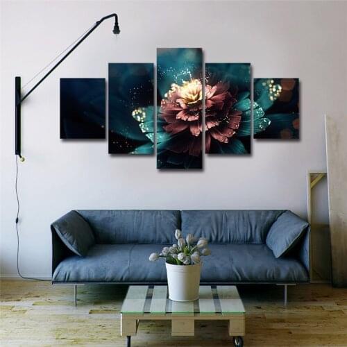 High Quality Mordern Flower Canvas Painting Wall Pictures For Living Room Sofa Background Wedding Gifts pollen Wall Arts