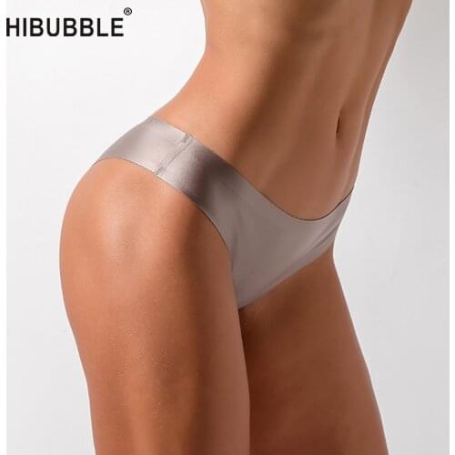 High Quality Ice Silk Thong Seamless Underwear Women Comfortable Sports Panties Plus Size String Young Girl Thongs Briefs