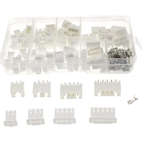 XH2.54 Jst Terminal Kit Wire Connector Adaptor 2P 3P 4P 5P 2.54mm 2.5mm Pin Header Housing Xh TJC3 230Pcs