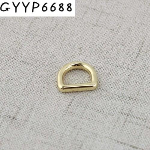 10pcs 200pcs 5colors alloy metal square edge Small d-ring Thin webbing 10mm inside Polished silver color Closed D ring
