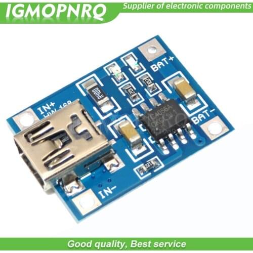 10pcs 5V 1A USB 18650 Lithium Battery Charging Board Charger Module+Protection Dual Functions TP4056