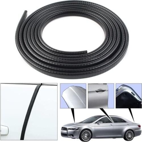 13Ft Black Universal Car Rubber Seal Trim Molding Strip Auto Door Edge Lock Protector 4M