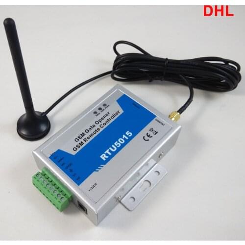 2 Digital Input / 1 Relay Output RTU5015 GSM Relay SMS call remote controller ON/OFF gate opener (No power adapter included) app