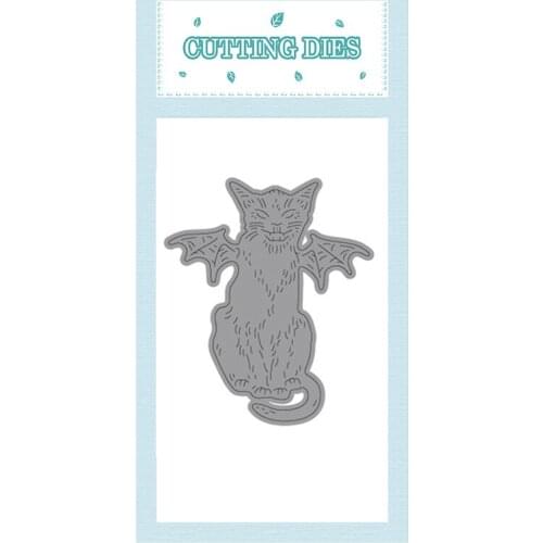 2021 New Metal Cutting Dies Cut Mold Halloween Cat Bat Decoration Scrapbook Paper Craft Knife Mould Blade Punch Stencils Dies