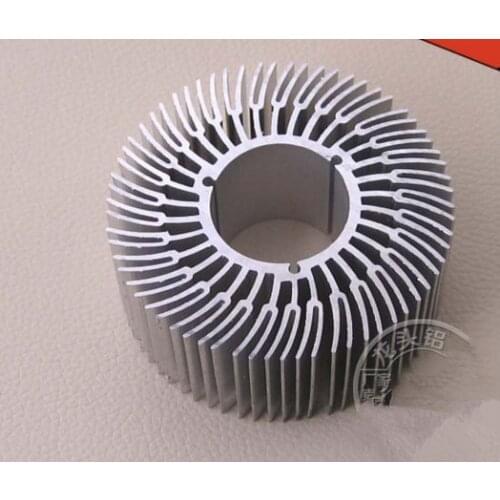 Fast Free Ship 5pcs/lot Custom round LED lamp bead heat sink 70*28*30mm sunflower radiator aluminum manufacturers selling
