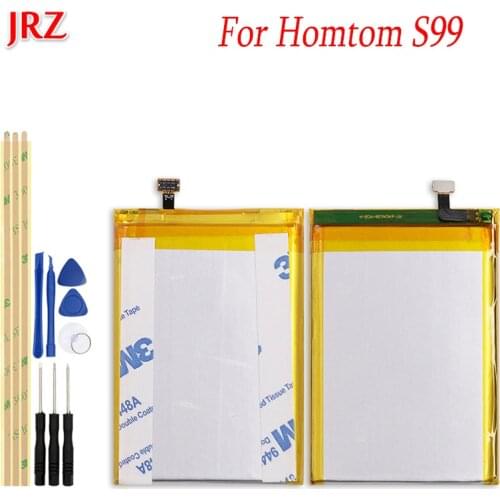 JRZ 6200mAh For Homtom S99 Backup battery For Homtom S99 phone Replacement Batteries Bateria with Tools