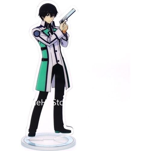 Anime The irregular at magic high school Cosplay Toys Shiba Tatsuya Miyuki Acrylic Figures Model Dolls 15cm For Gift