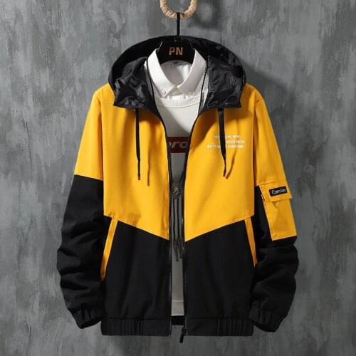 Brand Men Trendy Jackets Men High Street Print Cargo Jackets Spring Autumn New Windproof Pilot Jacket Male