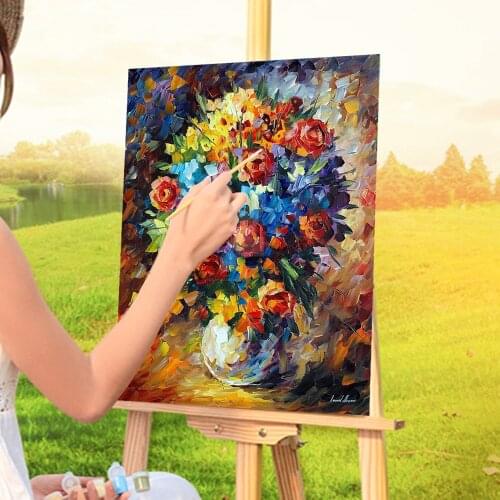 Bouquet My Beloved Paint By Numbers Package Oil Paints 40*50 Oil Painting Home Decor Kids Wall Art Handicraft Drawing