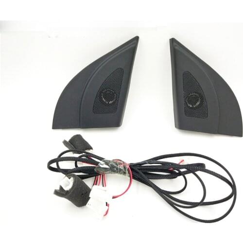 For Hyundai Solaris 2011-2016 Car tweeter Audio Auto Black triangle head speakers tweeter trumpet speakers tweeter with wire