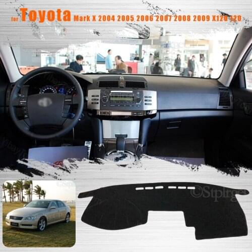 For Toyota Mark X 2004 2005 2006 2007 2008 2009 X120 120 Console Dashboard Suede Mat Protector Sunshield Cover