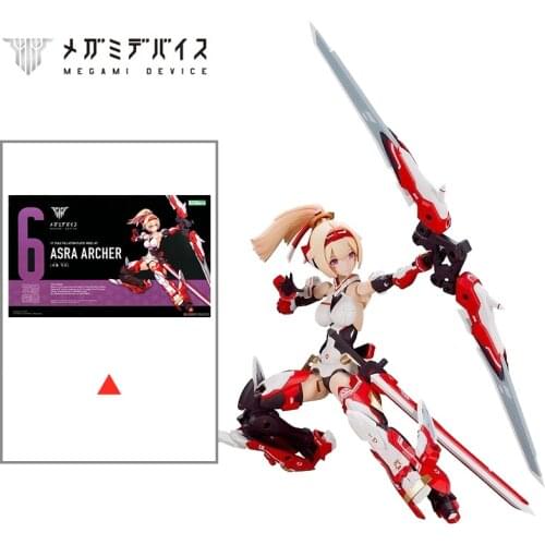 Original Action Anime Figure Kotobukiya Frame Arms Girl Asra Archer Megami Device 6 Kp432R Assembly Model Toys for Kids
