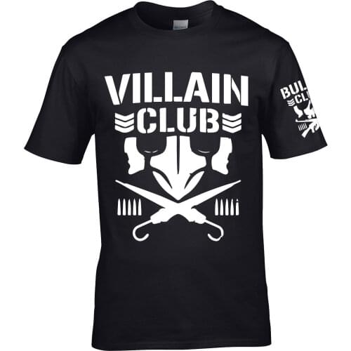 Marty scurll villain club t shirt njpw kenny omega bullet young mens Round Neck t-shirts tops comfortable Tee shirt