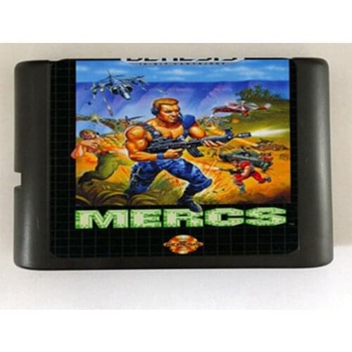 Mercs Game Cartridge Newest 16 bit Game Card For Sega Mega Drive / Genesis System