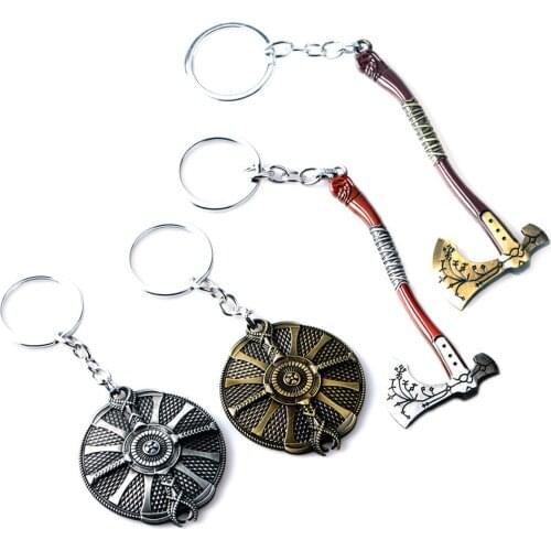 Game God Of War 4 Axe Allow Weapon Model Shield Kuiya Weapon Model Key Pendant Holiday Gift