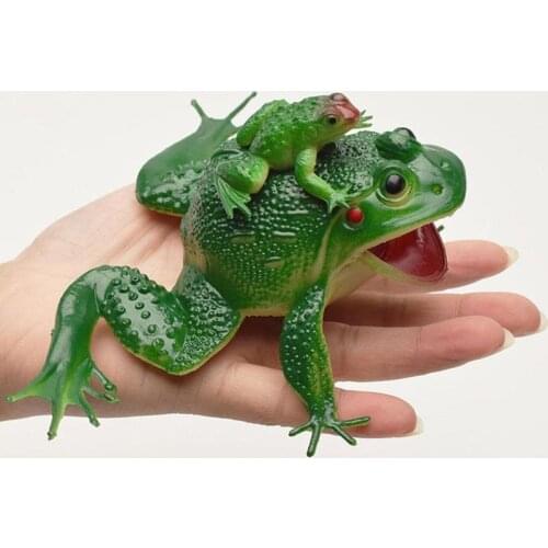 Simulation Frog Model Mother and Child Frog Toad Fake Frog Tricky Props Moderate Hardness Moderate Size Safety and Environment