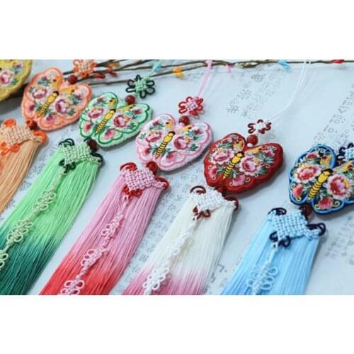 Korea Imported Hand-embroidered High-end Bridal Hanbok Pendant Big Butterfly New Pendant