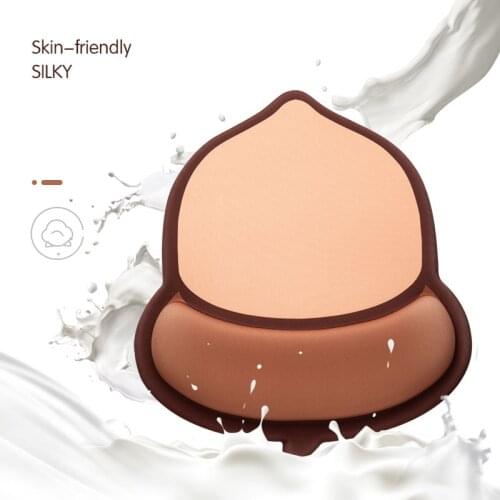 Cute Nut Cartoon Mouse Pad Mat With Wrist Protect Anti-Slip Gel For Macbook Laptop Computer Ergonomic Comfort Wristband Mousepad